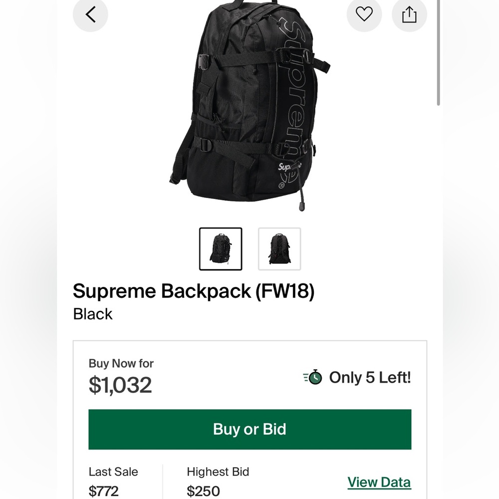 Supreme Backpack (FW18) - Picture 4 of 5